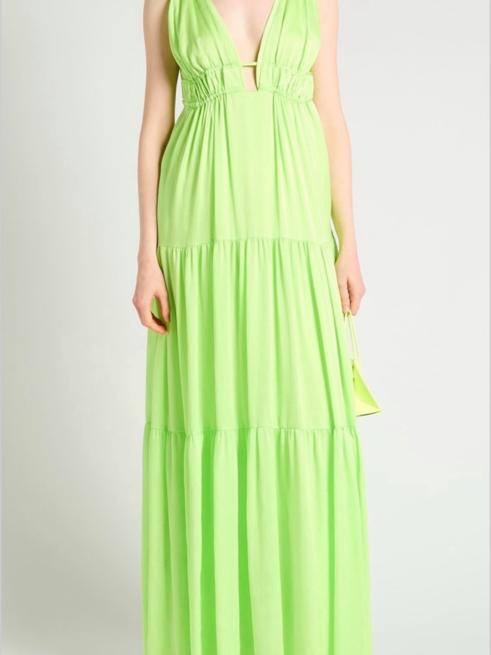 BCBGMaxAzria Neon Lime Green Dress